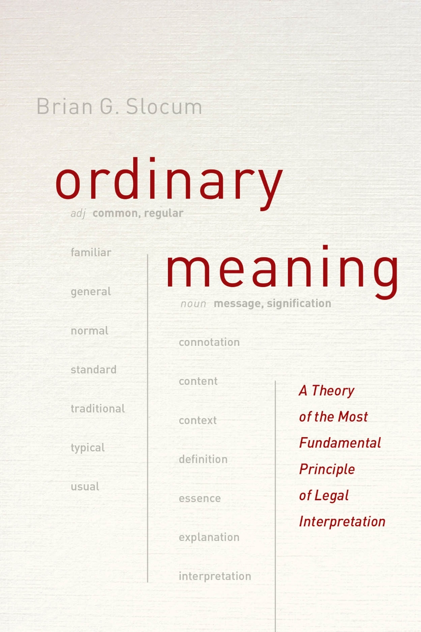 Ordinary Meaning