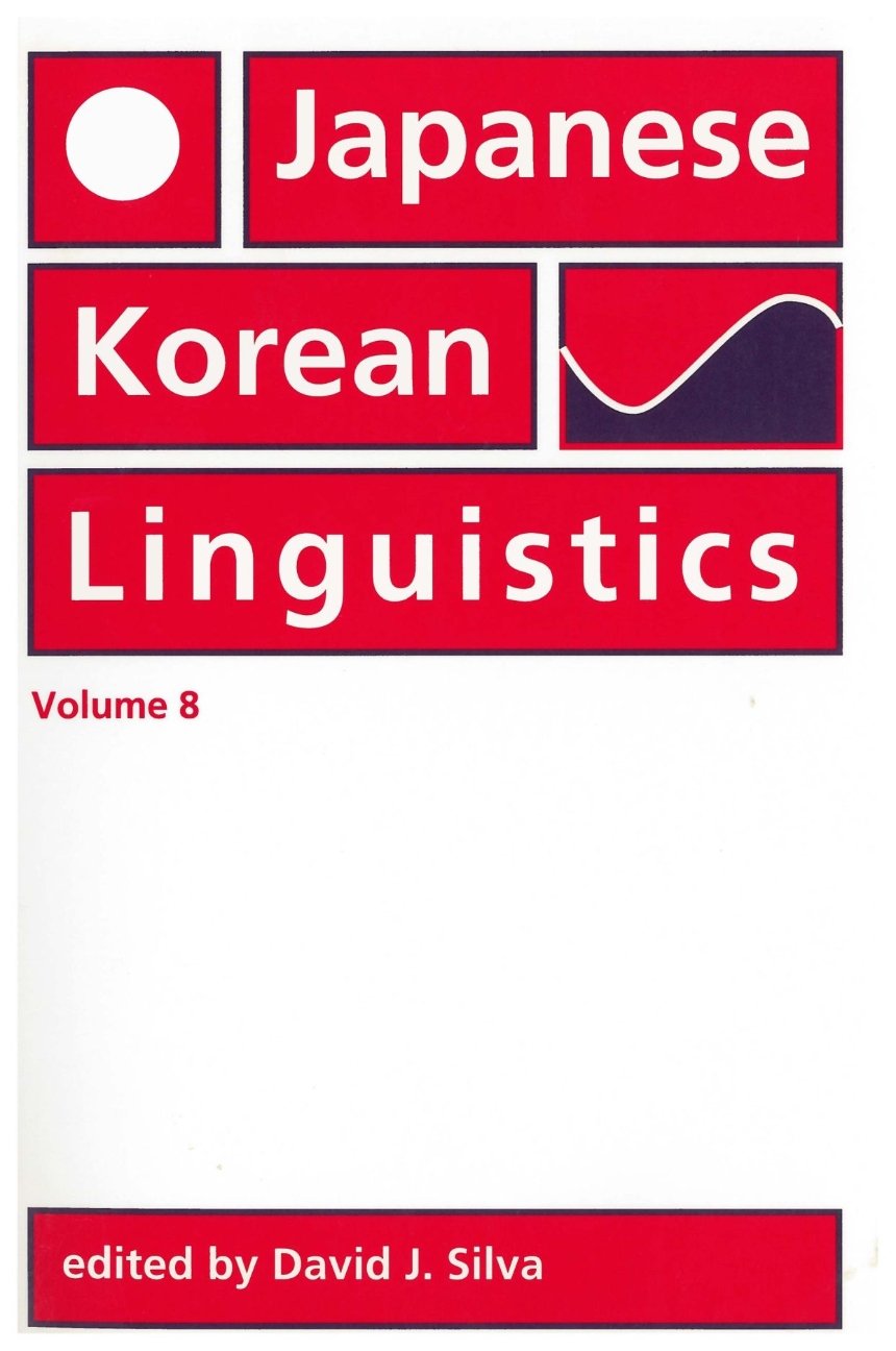 Japanese/Korean Linguistics, Volume 8