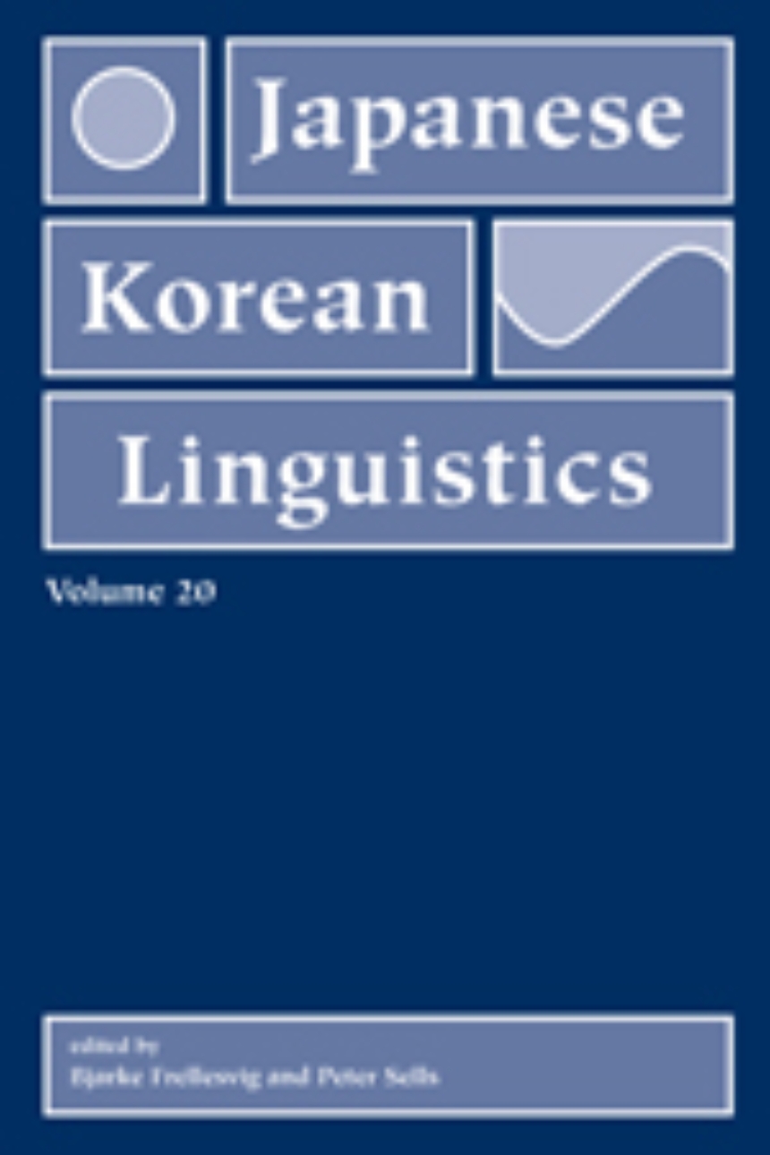 Japanese/Korean Linguistics, Volume 20