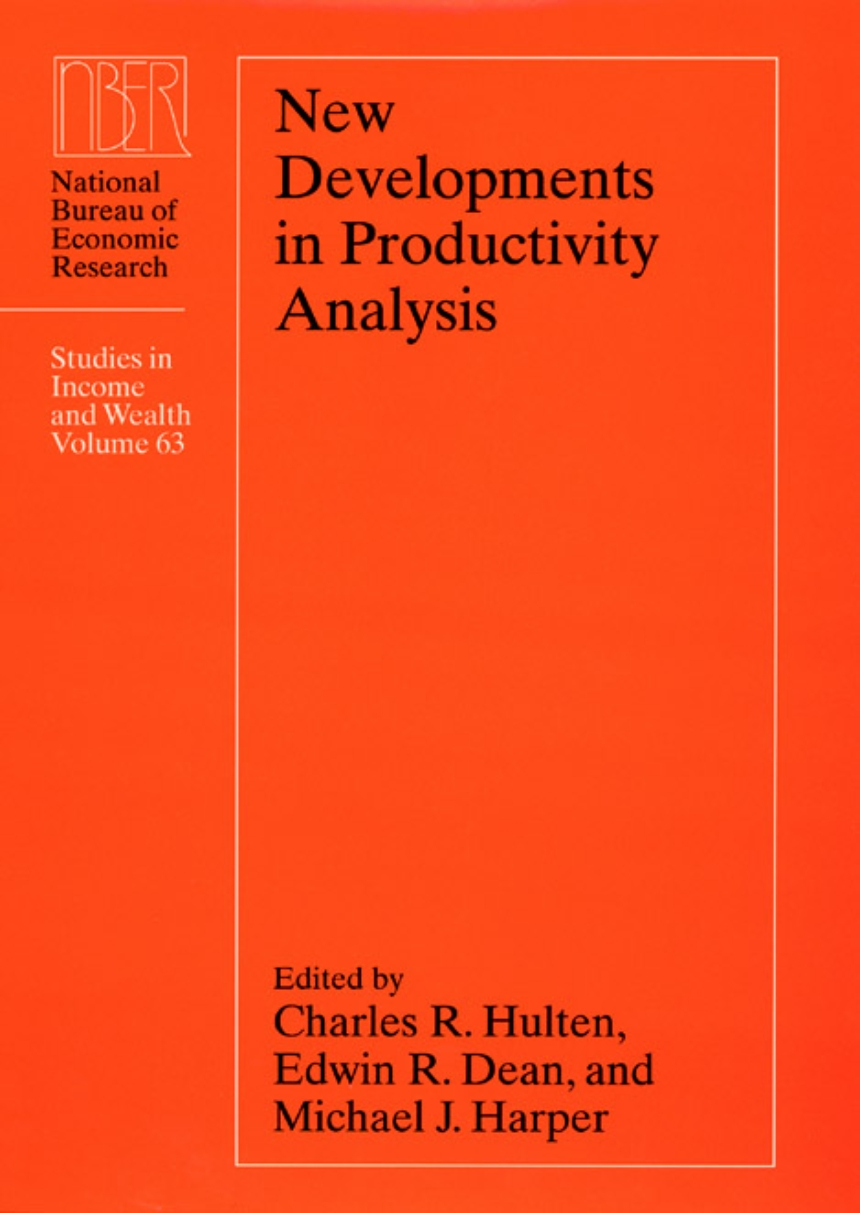 New Developments in Productivity Analysis