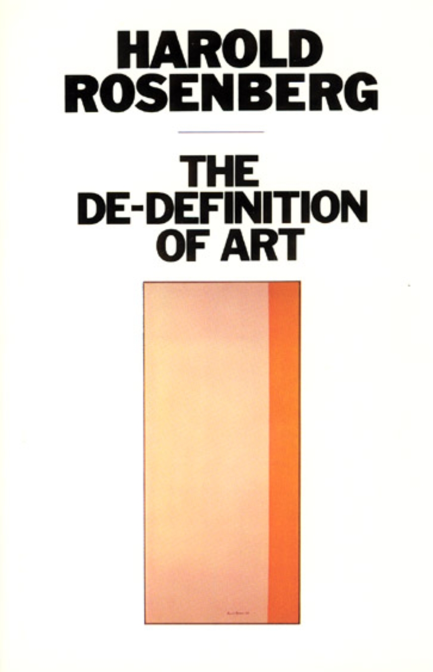 The De-Definition of Art