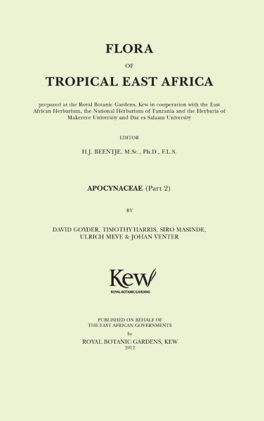Flora of Tropical East Africa: Apocynaceae II