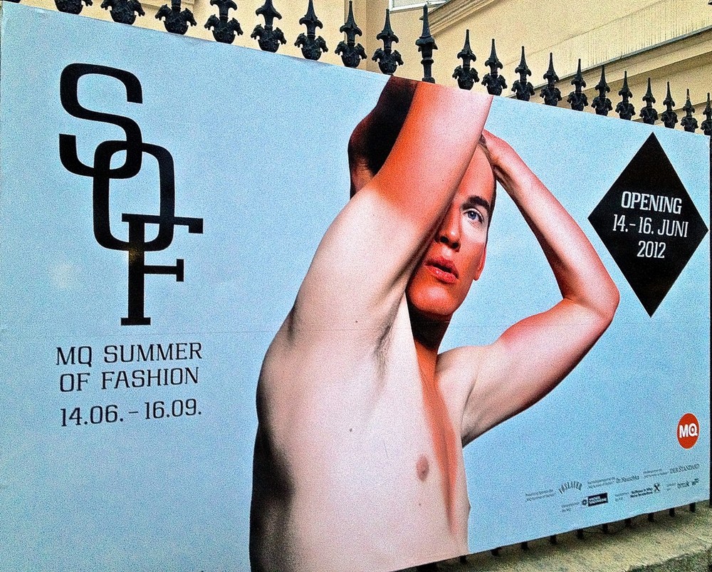 MQ Summer of Fashion billboard.